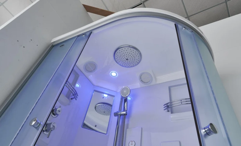 Душевая кабина Timo Standart 120х85 правая хром стекло матовое с гидромассажем T-5502 R Г/М - 1