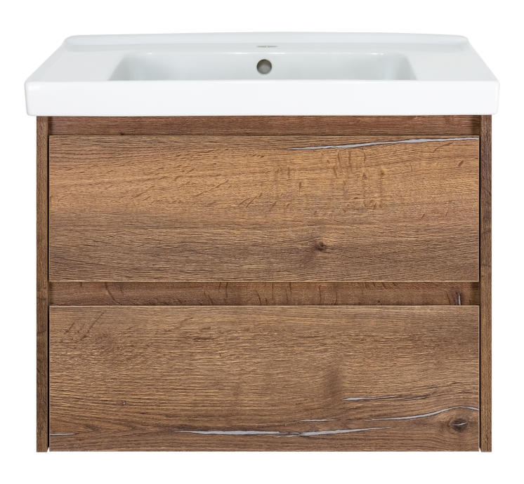 Dallas - 60 Тумба подвесная 2 ящ. ДСП (Дуб Галифакс) DAL-01060-074П - 1