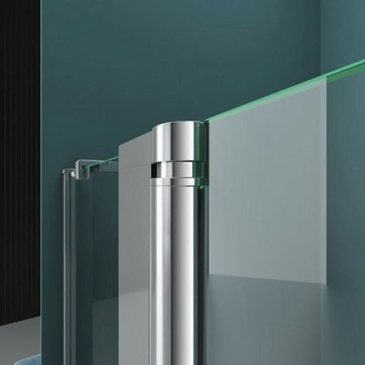 Душевая дверь BelBagno Etna 100(60/40)х195 профиль хром стекло прозрачное ETNA-60/40-C-Cr - 3