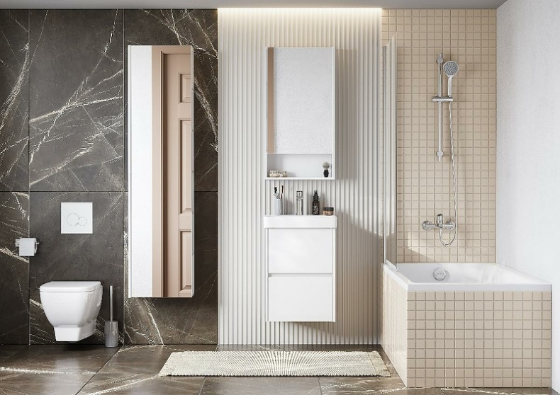 Комплект мебели Aquaton Сканди 45 белый  - 0