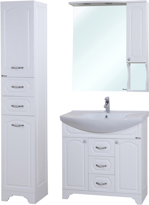 Зеркало-шкаф Bellezza Камелия 85 R белый 4611614001152 - 1