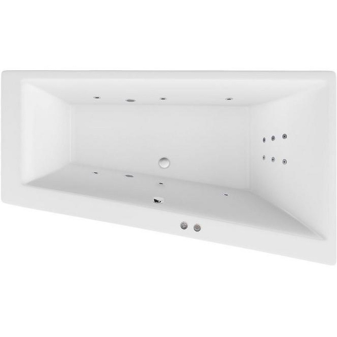 Акриловая ванна Excellent Sfera 170х100 правая белая с гидромассажем WAEX.SFP17.LINE.CR - 0
