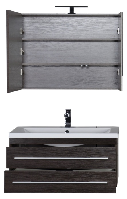 Зеркало-шкаф Aquanet Нота 90 камерино венге 159110 - 11