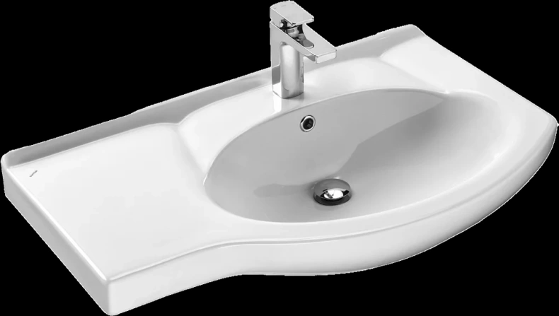 Мебельная раковина Stella Polar Коралл 83 левая белая 1WH110225 - 0