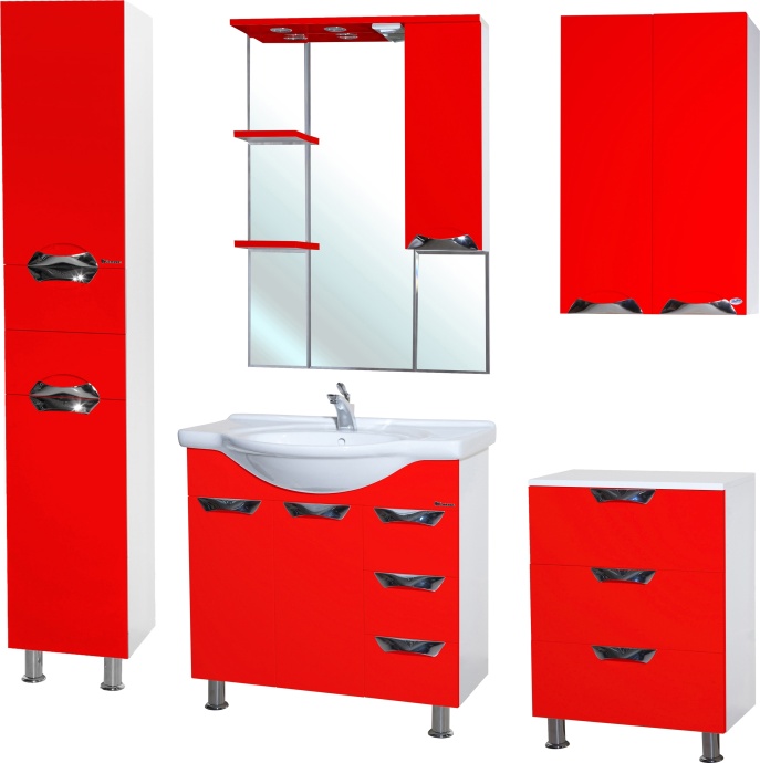 Шкаф Bellezza Белла Люкс 60 красный 4640609180039 - 1
