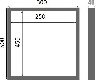 Люк настенный Люкер К 50x30 - 9