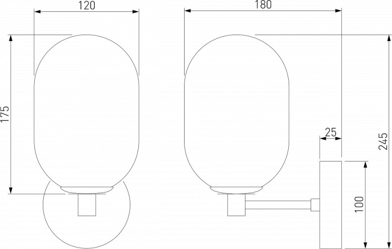 Бра Eurosvet Loona 60161 латунь - 3
