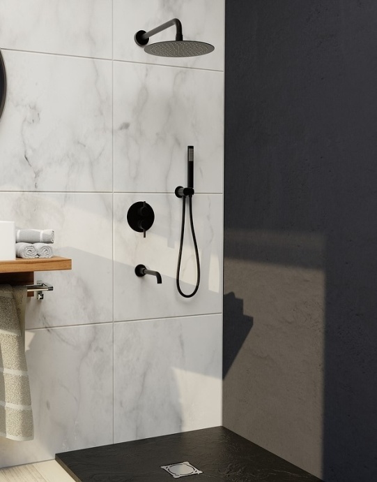 Душевой комплект RGW Shower Panels SP-55G черный матовый 51140855-04 - 1