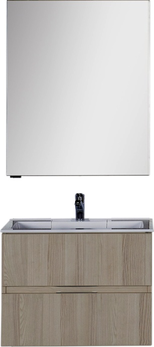 Зеркало-шкаф Aquanet Алвита 70 ясень коимбро 183246 - 1