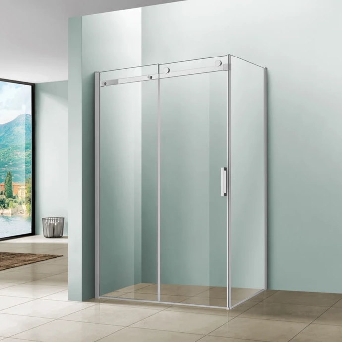 Боковая стенка Vincea Como Soft 80х200 профиль хром стекло прозрачное VSG-1CS800CL - 1