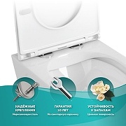 Унитаз Owl 1975 Vind Ruta-H TOWLT190304 подвесной с сиденьем Микролифт - 4