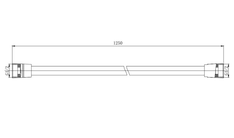 Шланг для душа AQUATEK AQ2110CR, 125см - 1