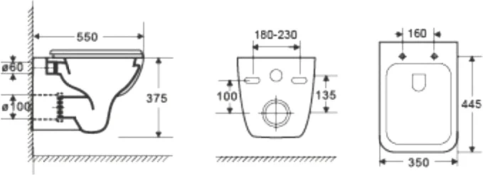 Комплект Weltwasser AMBERG 506 + KEHLBACH 004 GL-WT + AMBERG RD-CR  10000006804 - 5