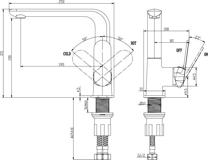 Смеситель BelBagno Ancora ANC LAM CRM для кухонной мойки ANC-LAM-CRM - 1