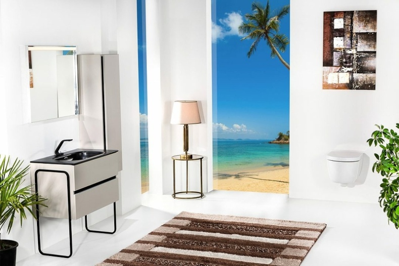 Шкаф - пенал Armadi Art Vallessi 35 подвесной бежевый матовый 836-C matt - 1