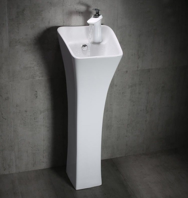 Раковина напольная CeramaLux N 27 см белый  M9012 - 1