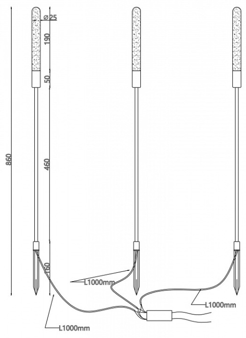 Наземный низкий светильник Favourite Reedy 4048-3T - 2