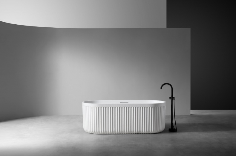 Ванна из искусственного камня ABBER Stuttgart AM9925 белая матовая - 1