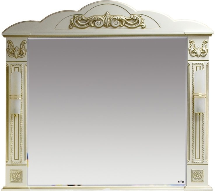 Зеркало Misty Барокко 120 бежевое, патина Л-Бар02120-033 - 3