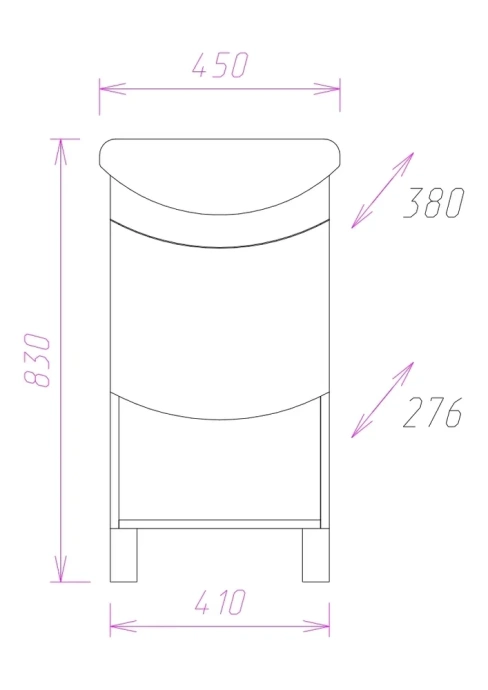 Комплект мебели Onika Селена 45 светлое дерево - 3