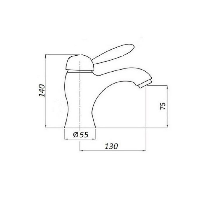 Смеситель для раковины Magliezza LUCE хром  50123-cr - 1