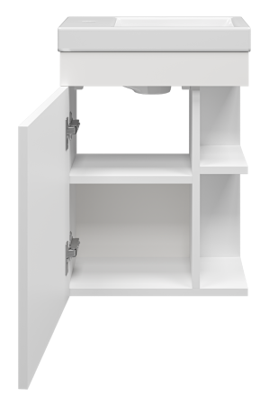 Тумба под раковину Misty Мини 40 белая глянцевая П-Мин01040-011 - 1