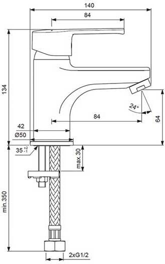 Промо-набор для ванны 3 в 1 Vidima Uno Short BA376AA - 1