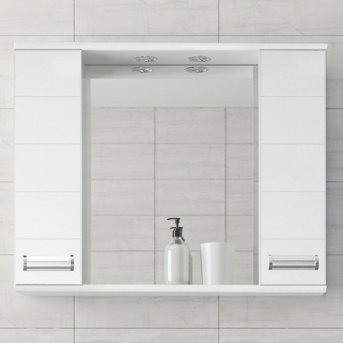 Зеркало-шкаф Style Line Ирис 100/С белый ЛС-00000175 - 0