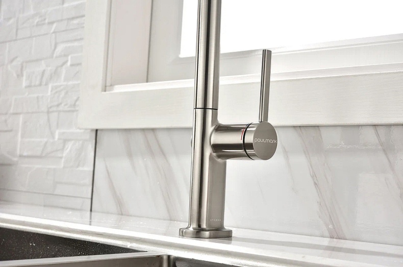 Смеситель для кухни Paulmark Neo сталь Ne214419-Ni - 9