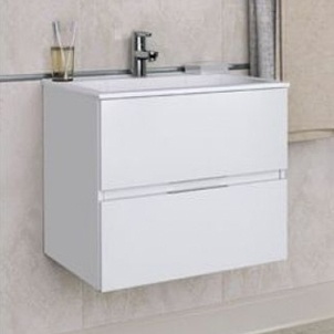 Тумба с раковиной Aquanet Алвита 70 белая - 0