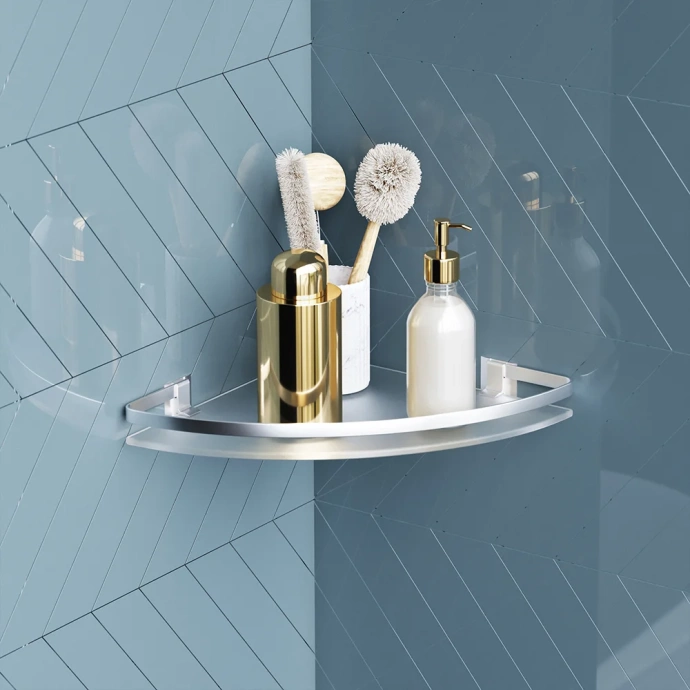 Полка для ванны угловая AM.PM Sense L хром A7456100 - 3