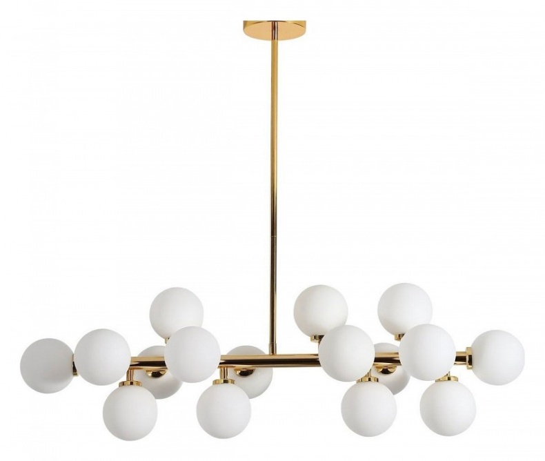 Люстра на штанге LUMINA DECO Marsiada LDP 6033-16 GD - 0