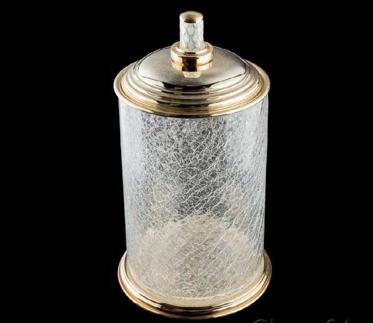 Ведро для мусора Boheme Murano crystal золотое глянцевое 10914-CRST-G - 0