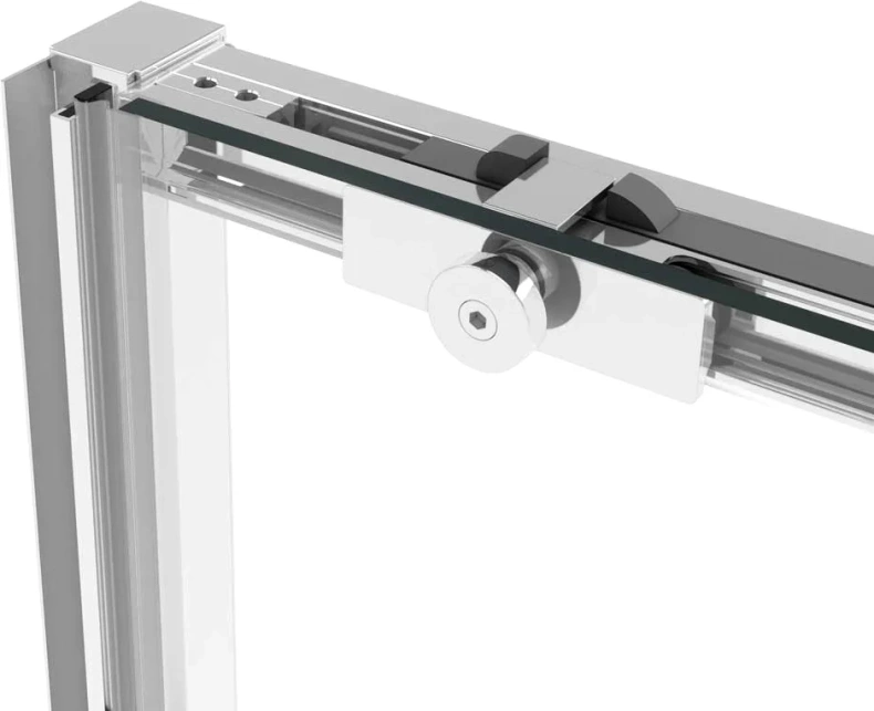 Душевая дверь Vincea Slim Soft 150х200 профиль хром стекло прозрачное VDS-1SS150CL - 7