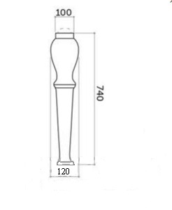 Ножки для ванны Cezares Paolina 2 шт белый  PA01200001 - 1