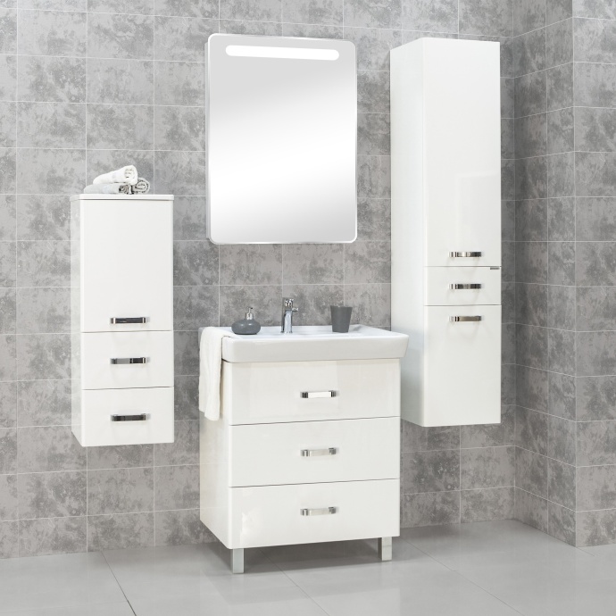 Комплект мебели напольный Aquaton Америна 70 М белый глянцевый - 0