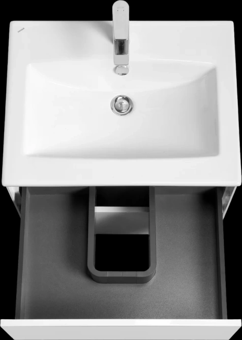 Тумба с раковиной Aquaton Сохо 60 белый глянец 1A2580K2AJ010 - 2