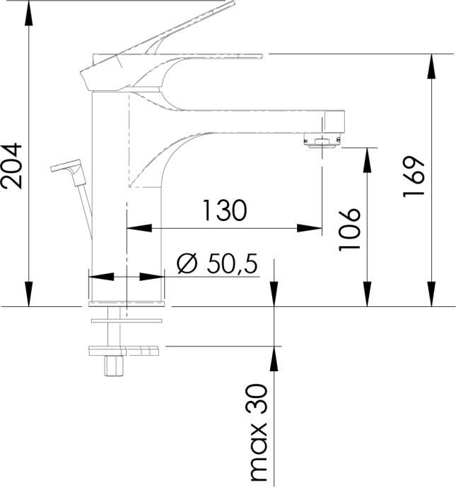Смеситель для раковины Remer Class Line L10L - 1