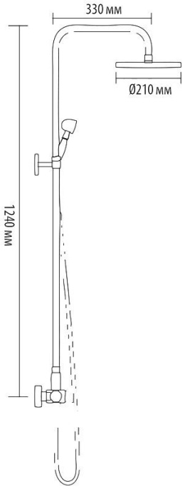 Душевой комплект Bronze de Luxe Windsor 10137/1DF - 4