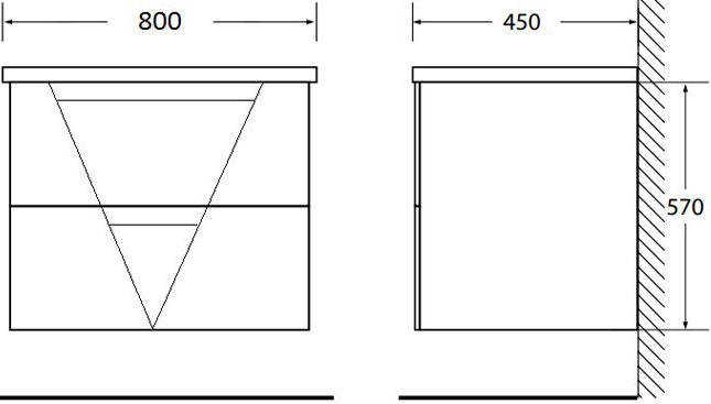 Мебель для ванной BelBagno Vittoria 80 bianco lucido - 6
