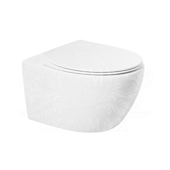ELEGANT AM9316CHR Чаша унитаза подвесного, безободкового ART&MAX - 0