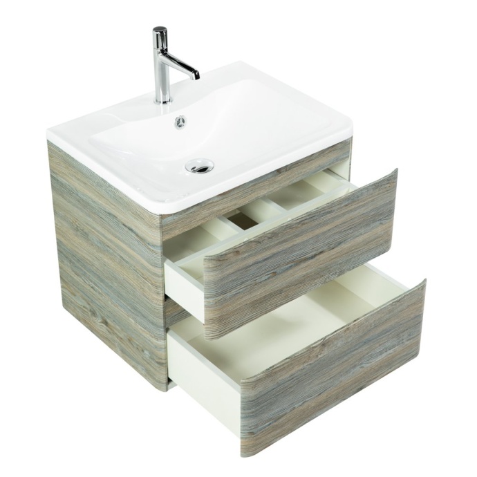 Тумба с раковиной BelBagno Albano 60 светлое дерево - 4