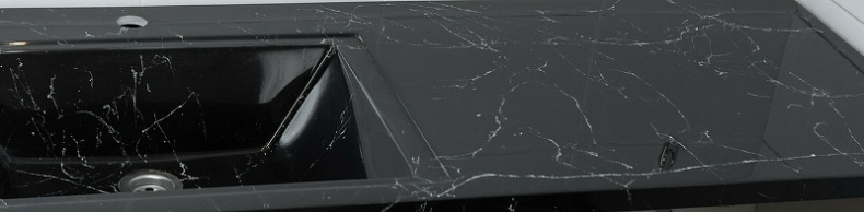 Раковина Stella Polar Мадлен 120 L на стиральную машину черный SP-00001196 - 1