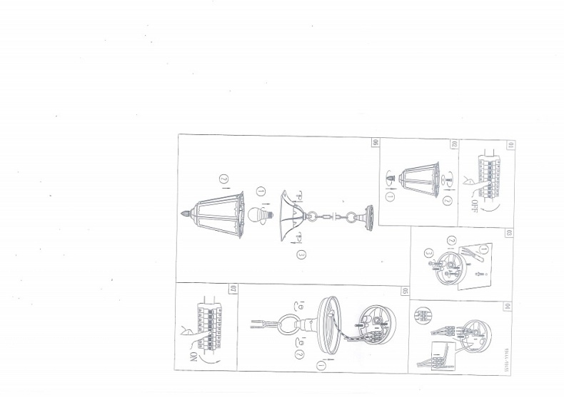 Уличный подвесной светильник Eglo Navedo 93455 - 2