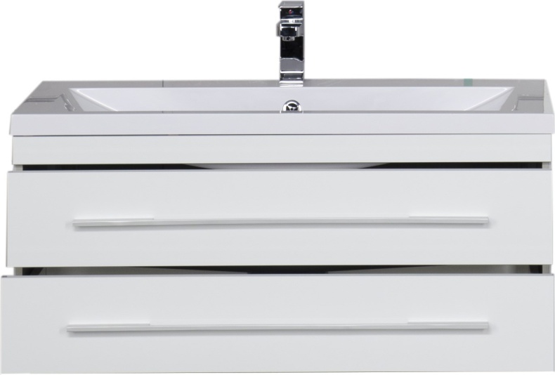 Тумба с раковиной Aquanet Верона 100 подвесная белая 175382 - 3