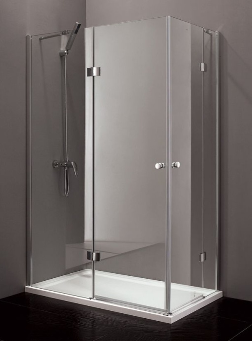 Душевой уголок Cezares Verona 120х100 хром стекло рифленое VERONA-W-AH-2-120/100-P-Cr-L - 0