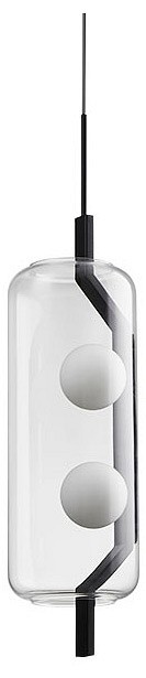 Подвесной светильник Arte Lamp Geneva A2341SP-2BK - 0