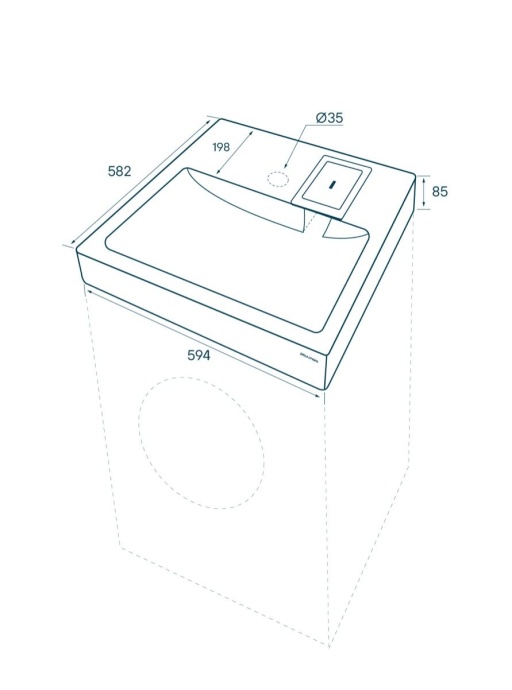 Раковина Paulmark Welt PM730431 белая - 4