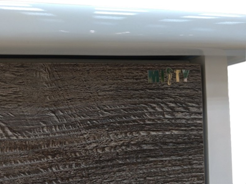 Тумба с раковиной Misty Норд 105 подвесная, белая, сосна пасаден - 4