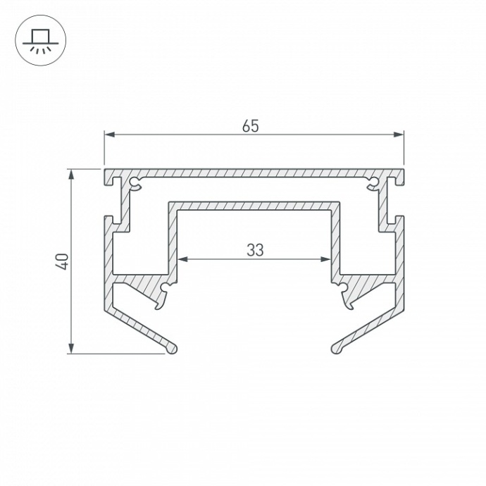Профиль-держатель Arlight LGD-Strech-4TR-2000 033090 - 1